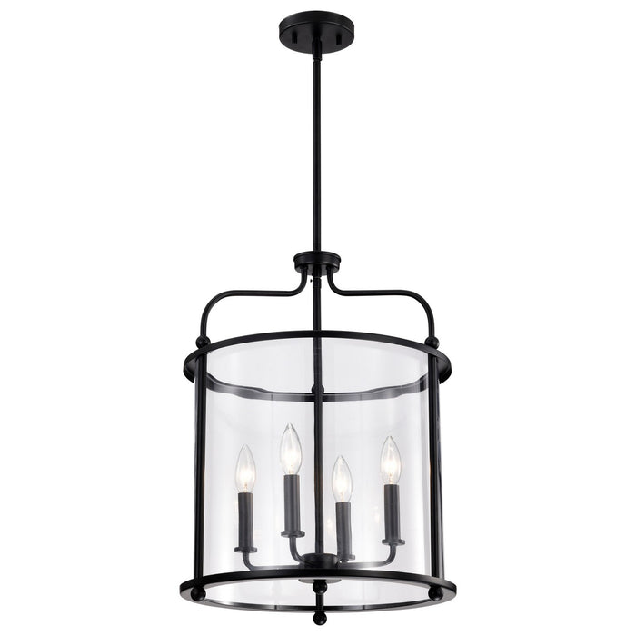 Myhouse Lighting Nuvo Lighting - 60-7946 - Four Light Pendant - Yorktown - Matte Black