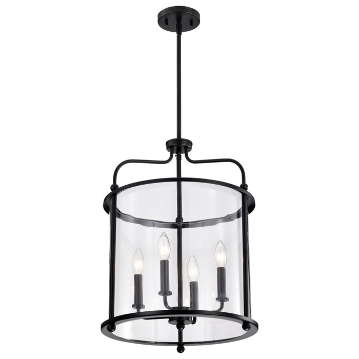 Myhouse Lighting Nuvo Lighting - 60-7946 - Four Light Pendant - Yorktown - Matte Black