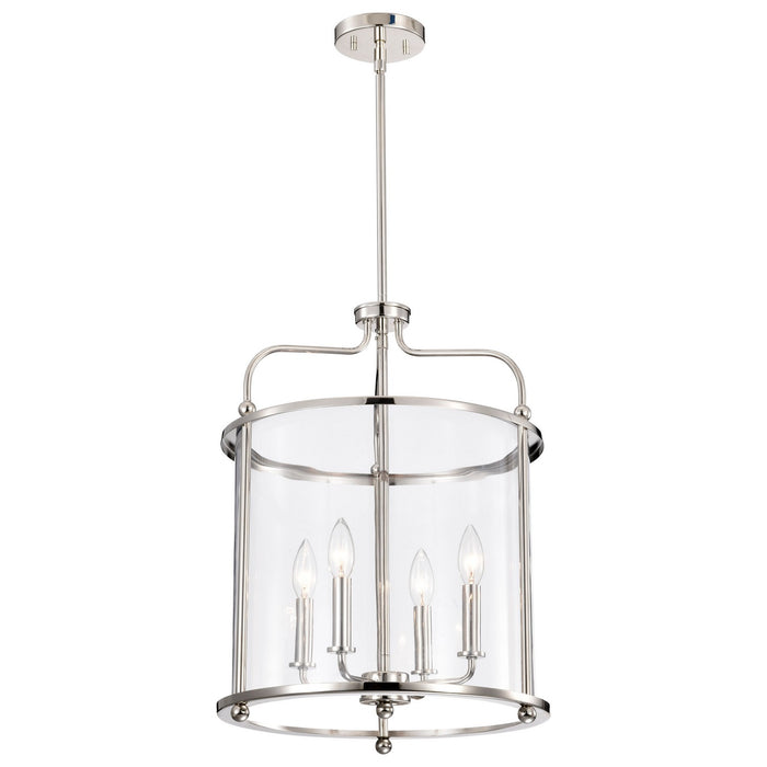 Myhouse Lighting Nuvo Lighting - 60-7956 - Four Light Pendant - Yorktown - Polished Nickel