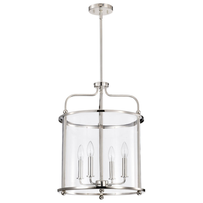 Myhouse Lighting Nuvo Lighting - 60-7956 - Four Light Pendant - Yorktown - Polished Nickel