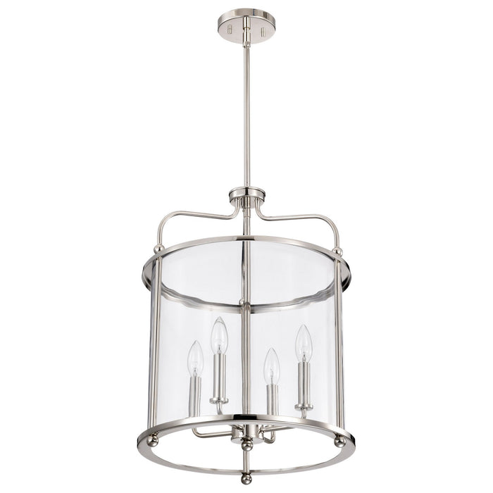 Myhouse Lighting Nuvo Lighting - 60-7956 - Four Light Pendant - Yorktown - Polished Nickel