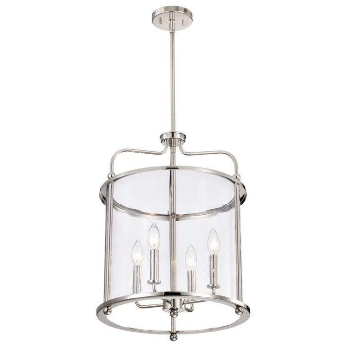 Myhouse Lighting Nuvo Lighting - 60-7956 - Four Light Pendant - Yorktown - Polished Nickel