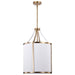 Myhouse Lighting Nuvo Lighting - 60-7962 - Three Light Pendant - Easton - Burnished Brass