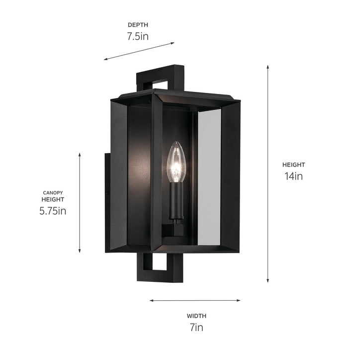 Myhouse Lighting Kichler - 59131BKT - One Light Outdoor Wall Mount - Kroft - Textured Black