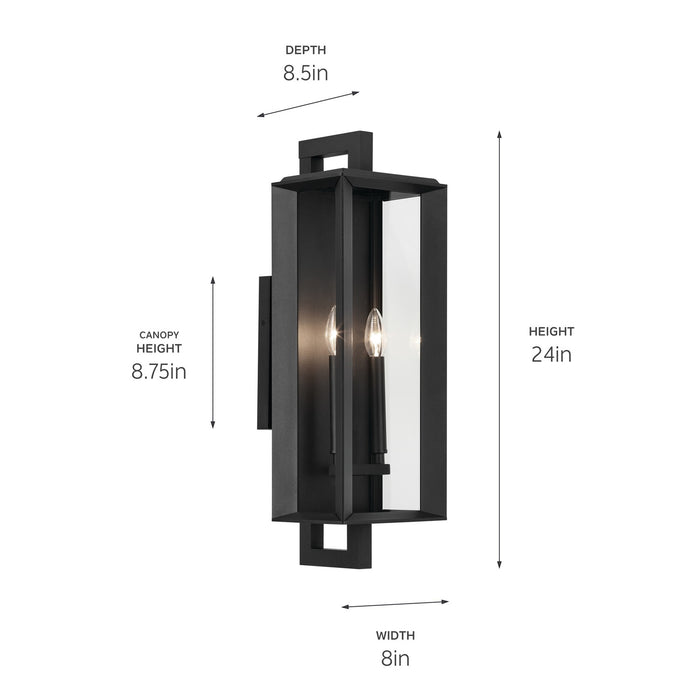 Myhouse Lighting Kichler - 59133BKT - Two Light Outdoor Wall Mount - Kroft - Textured Black