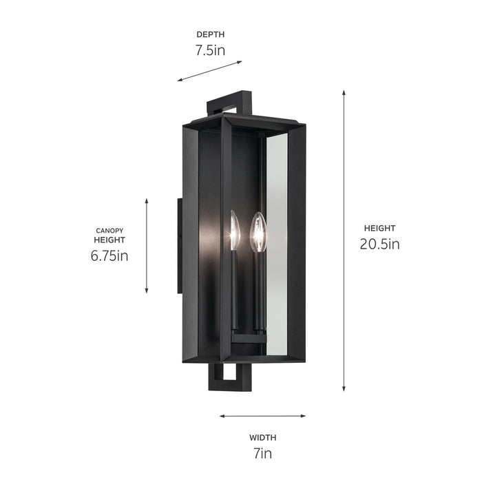 Myhouse Lighting Kichler - 59132BKT - Two Light Outdoor Wall Mount - Kroft - Textured Black