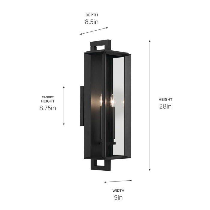 Myhouse Lighting Kichler - 59134BKT - Two Light Outdoor Wall Mount - Kroft - Textured Black