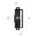 Myhouse Lighting Kichler - 59134BKT - Two Light Outdoor Wall Mount - Kroft - Textured Black