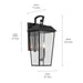 Myhouse Lighting Kichler - 59120BKT - Two Light Outdoor Wall Mount - Mathus - Textured Black