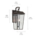 Myhouse Lighting Kichler - 59120OZ - Two Light Outdoor Wall Mount - Mathus - Olde Bronze