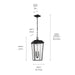 Myhouse Lighting Kichler - 59122BKT - Two Light Outdoor Pendant - Mathus - Textured Black