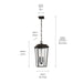 Myhouse Lighting Kichler - 59122OZ - Two Light Outdoor Pendant - Mathus - Olde Bronze