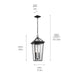 Myhouse Lighting Kichler - 59130BKT - Two Light Outdoor Pendant - Regence - Textured Black