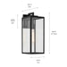 Myhouse Lighting Kichler - 59112BKT - One Light Outdoor Wall Mount - Branner - Textured Black