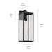 Myhouse Lighting Kichler - 59113BKT - One Light Outdoor Wall Mount - Branner - Textured Black