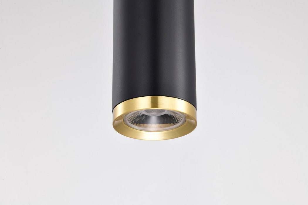 Myhouse Lighting Nuvo Lighting - 62-818 - LED Pendant - Century - Matte Black / Brushed Brass