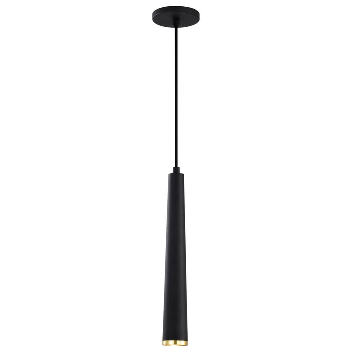 Myhouse Lighting Nuvo Lighting - 62-828 - LED Pendant - Melrose - Matte Black / Brushed Brass