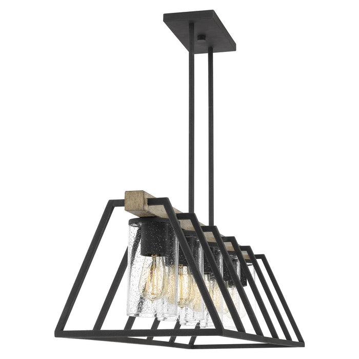 Myhouse Lighting Quoizel - BRT5542GK - Five Light Linear Chandelier - Brockton - Grey Ash