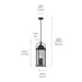 Myhouse Lighting Kichler - 49718BKT - Four Light Outdoor Pendant - Harbor Row - Textured Black