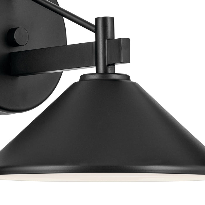 Myhouse Lighting Kichler - 49059BK - One Light Outdoor Wall Mount - Ripley - Black