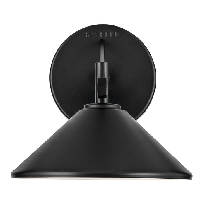 Myhouse Lighting Kichler - 49059BK - One Light Outdoor Wall Mount - Ripley - Black