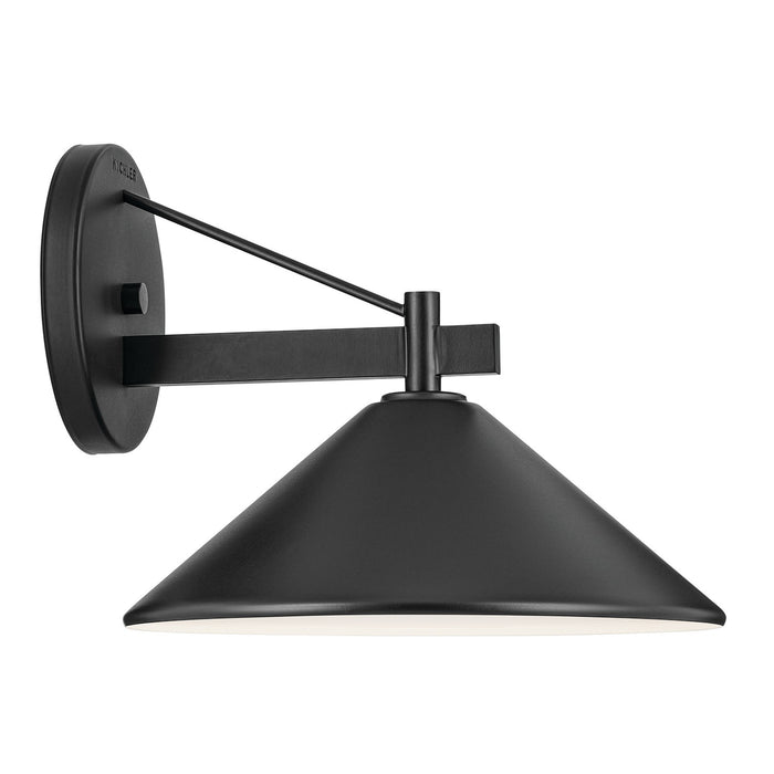 Myhouse Lighting Kichler - 49061BK - One Light Outdoor Wall Mount - Ripley - Black