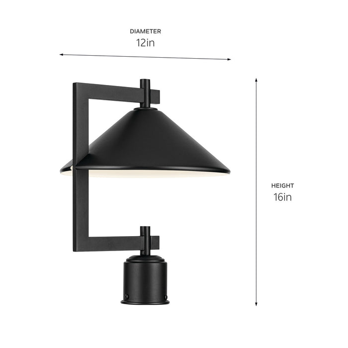 Myhouse Lighting Kichler - 49063BK - One Light Outdoor Post Mount - Ripley - Black