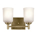 Myhouse Lighting Kichler - 45573NBR - Two Light Bath - Shailene - Natural Brass