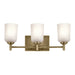 Myhouse Lighting Kichler - 45574NBR - Three Light Bath - Shailene - Natural Brass