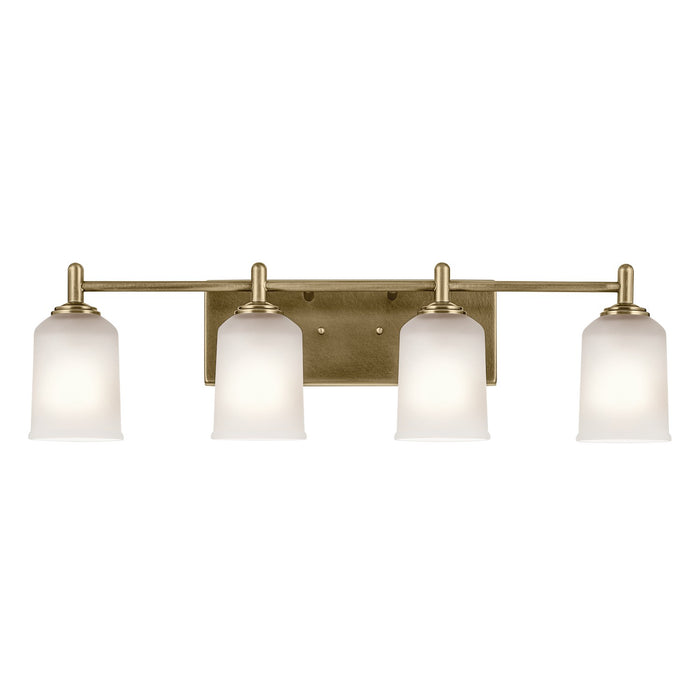 Myhouse Lighting Kichler - 45575NBR - Four Light Bath - Shailene - Natural Brass