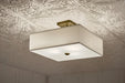 Myhouse Lighting Kichler - 43693NBR - Three Light Semi Flush Mount - Shailene - Natural Brass