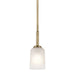 Myhouse Lighting Kichler - 43674NBR - One Light Mini Pendant - Shailene - Natural Brass