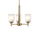 Myhouse Lighting Kichler - 43670NBR - Three Light Mini Chandelier - Shailene - Natural Brass