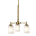 Myhouse Lighting Kichler - 43670NBR - Three Light Mini Chandelier - Shailene - Natural Brass