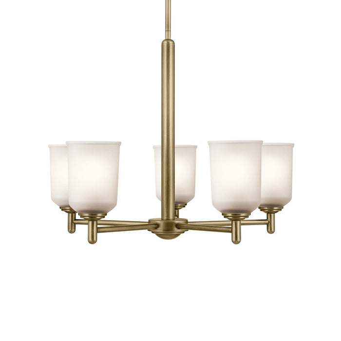 Myhouse Lighting Kichler - 43671NBR - Five Light Chandelier - Shailene - Natural Brass