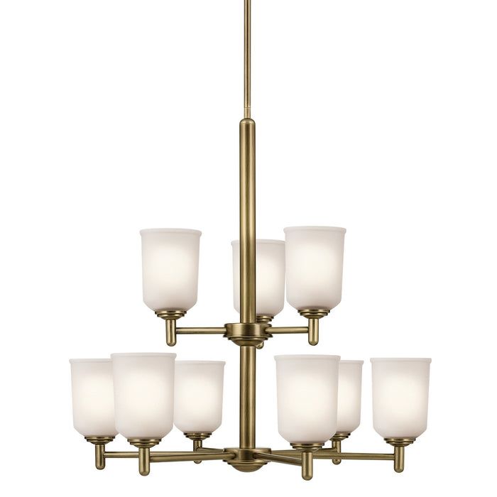 Myhouse Lighting Kichler - 43672NBR - Nine Light Chandelier - Shailene - Natural Brass