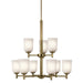 Myhouse Lighting Kichler - 43672NBR - Nine Light Chandelier - Shailene - Natural Brass