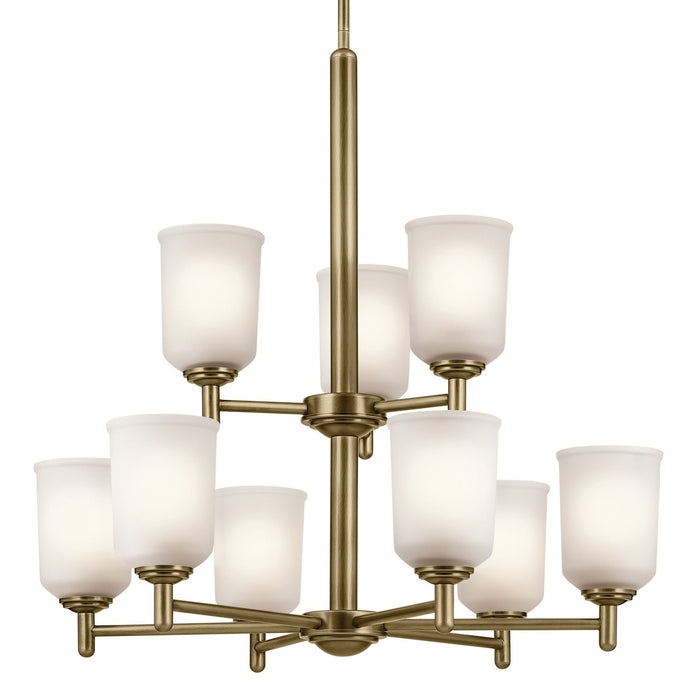 Myhouse Lighting Kichler - 43672NBR - Nine Light Chandelier - Shailene - Natural Brass