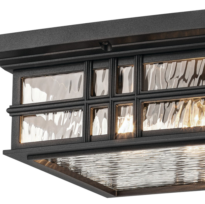 Myhouse Lighting Kichler - 49834BKT - Two Light Outdoor Ceiling Mount - Beacon Square - Textured Black