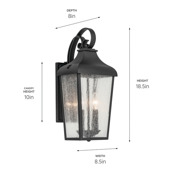 Myhouse Lighting Kichler - 49736BKT - Two Light Outdoor Wall Mount - Forestdale - Textured Black