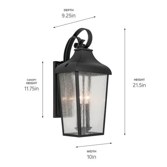 Myhouse Lighting Kichler - 49737BKT - Two Light Outdoor Wall Mount - Forestdale - Textured Black