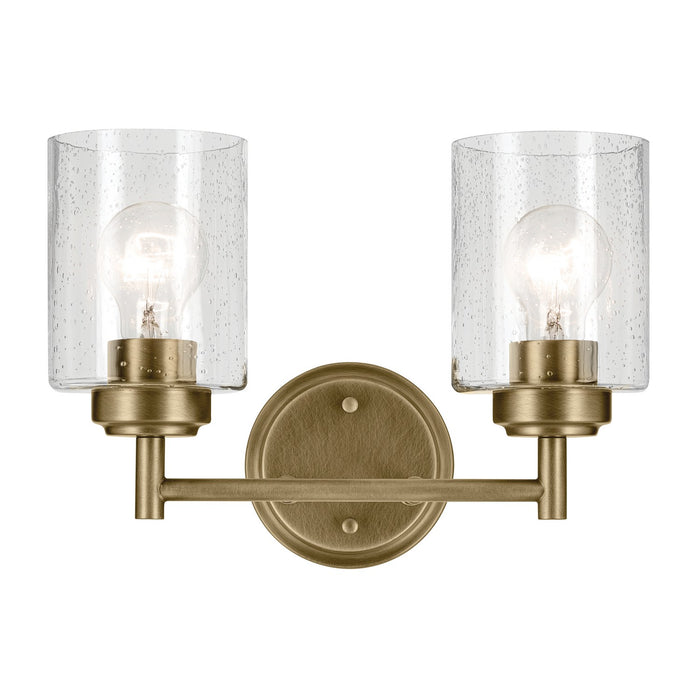 Myhouse Lighting Kichler - 45885NBR - Two Light Bath - Winslow - Natural Brass