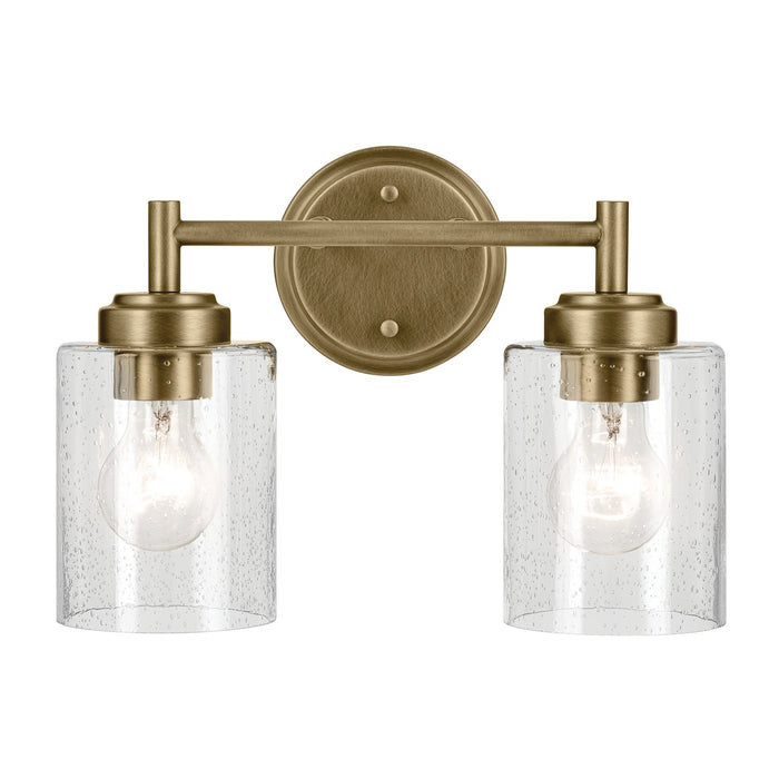 Myhouse Lighting Kichler - 45885NBR - Two Light Bath - Winslow - Natural Brass