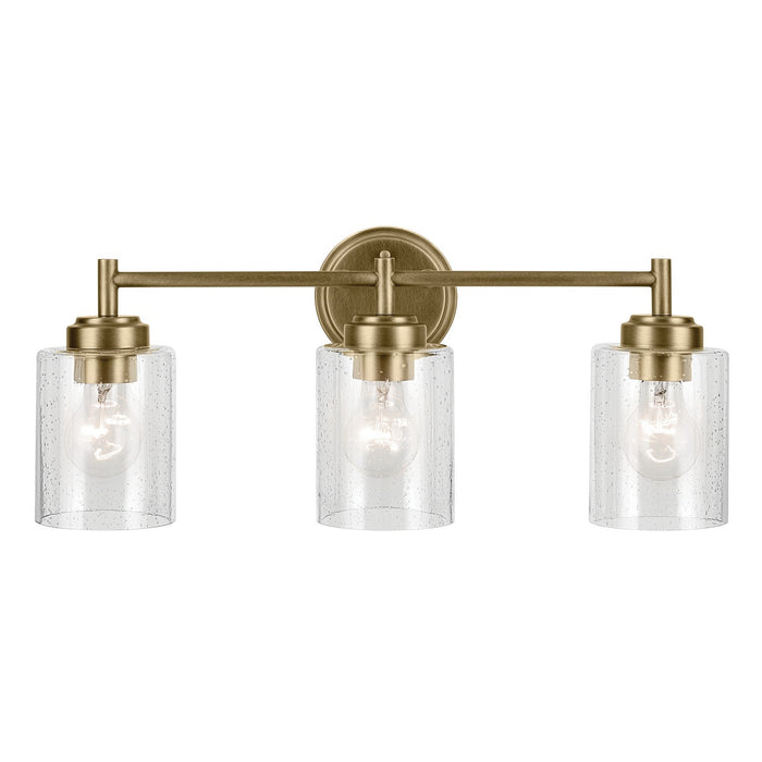 Myhouse Lighting Kichler - 45886NBR - Three Light Bath - Winslow - Natural Brass