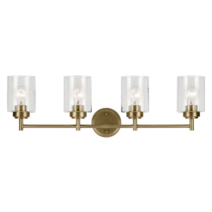 Myhouse Lighting Kichler - 45887NBR - Four Light Bath - Winslow - Natural Brass