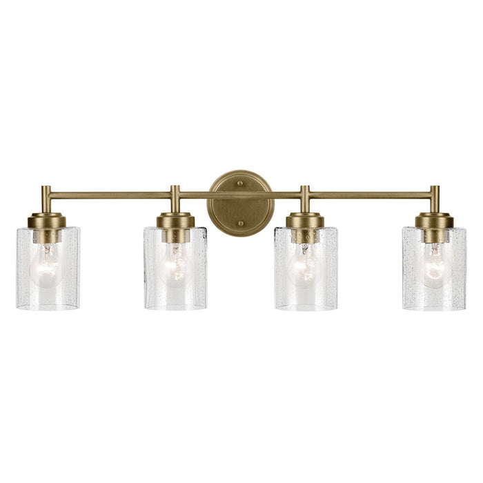 Myhouse Lighting Kichler - 45887NBR - Four Light Bath - Winslow - Natural Brass