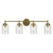 Myhouse Lighting Kichler - 45887NBR - Four Light Bath - Winslow - Natural Brass