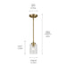 Myhouse Lighting Kichler - 44032NBR - One Light Mini Pendant - Winslow - Natural Brass
