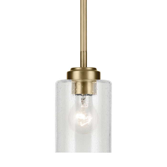 Myhouse Lighting Kichler - 44032NBR - One Light Mini Pendant - Winslow - Natural Brass