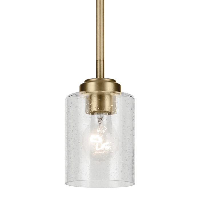 Myhouse Lighting Kichler - 44032NBR - One Light Mini Pendant - Winslow - Natural Brass